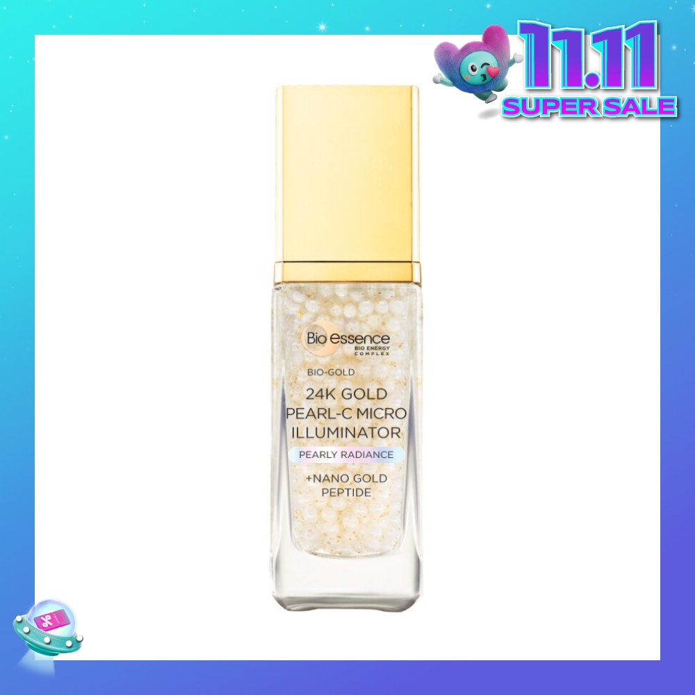 Bio-Gold 24K Gold Pearl-C Micro Illuminator (Moisture Shot for Ultra Glowing Skin) 28g
