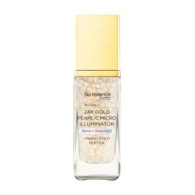 BIO ESSENCE Bio-Gold 24K Gold Pearl-C Micro Illuminator (Moisture Shot for Ultra Glowing Skin) 28g