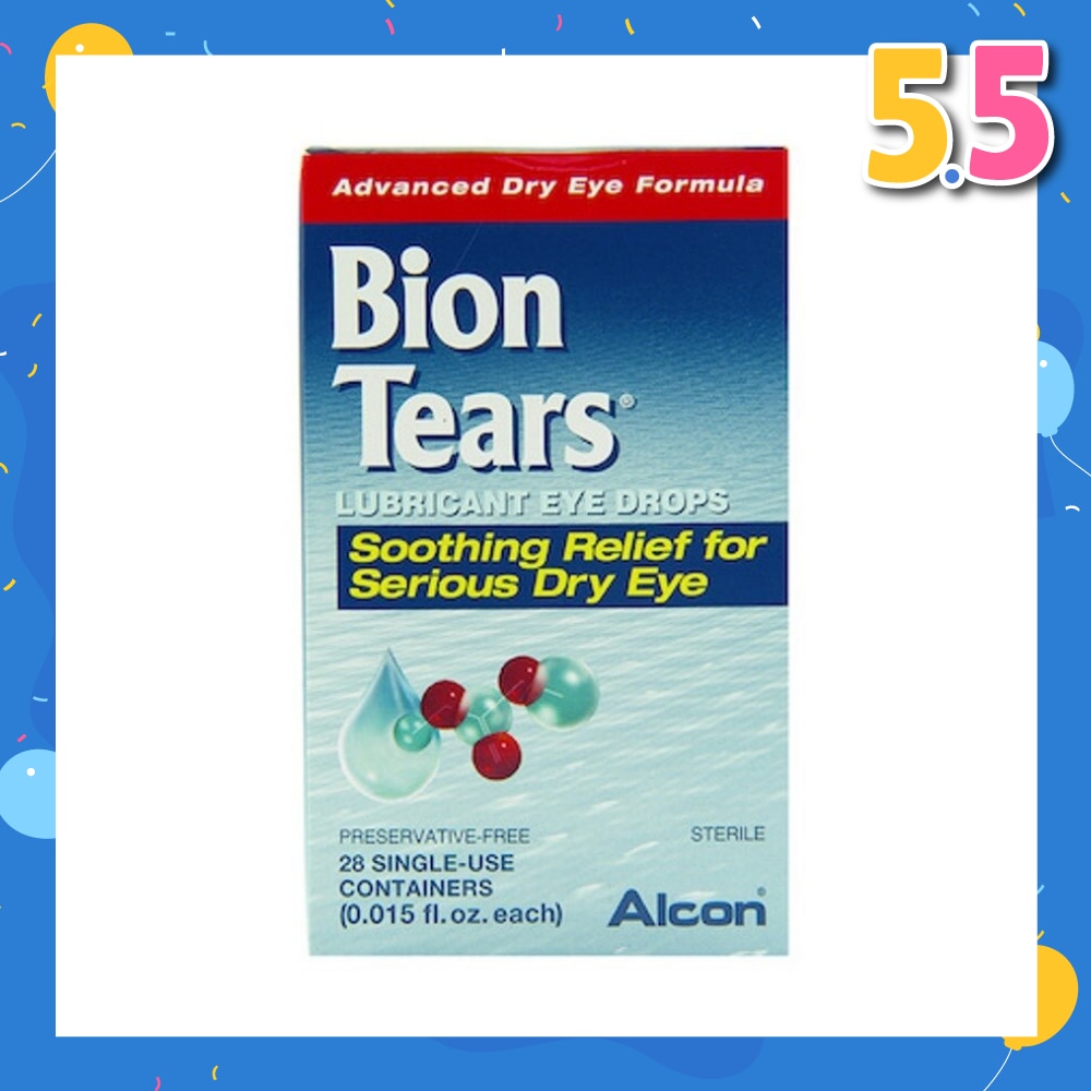 Alcon Bion Tears Advanced Dry Eye Lubricant Eye Drops 0.45ml x 28s