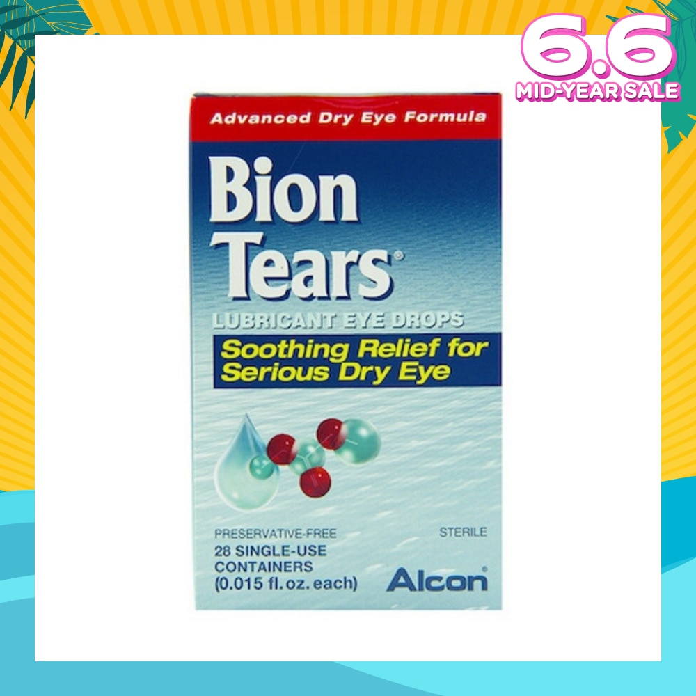 Alcon Bion Tears Advanced Dry Eye Lubricant Eye Drops 0.45ml x 28s