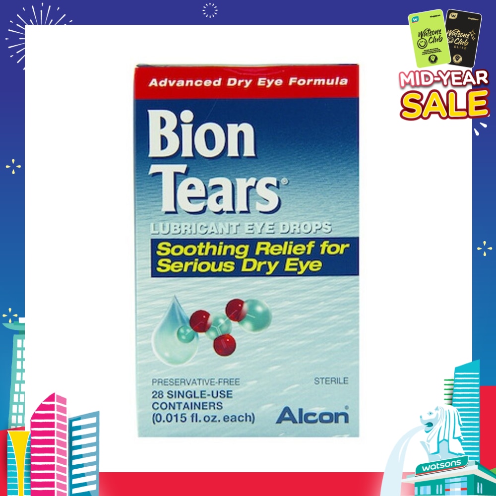 Alcon Bion Tears Advanced Dry Eye Lubricant Eye Drops 0.45ml x 28s