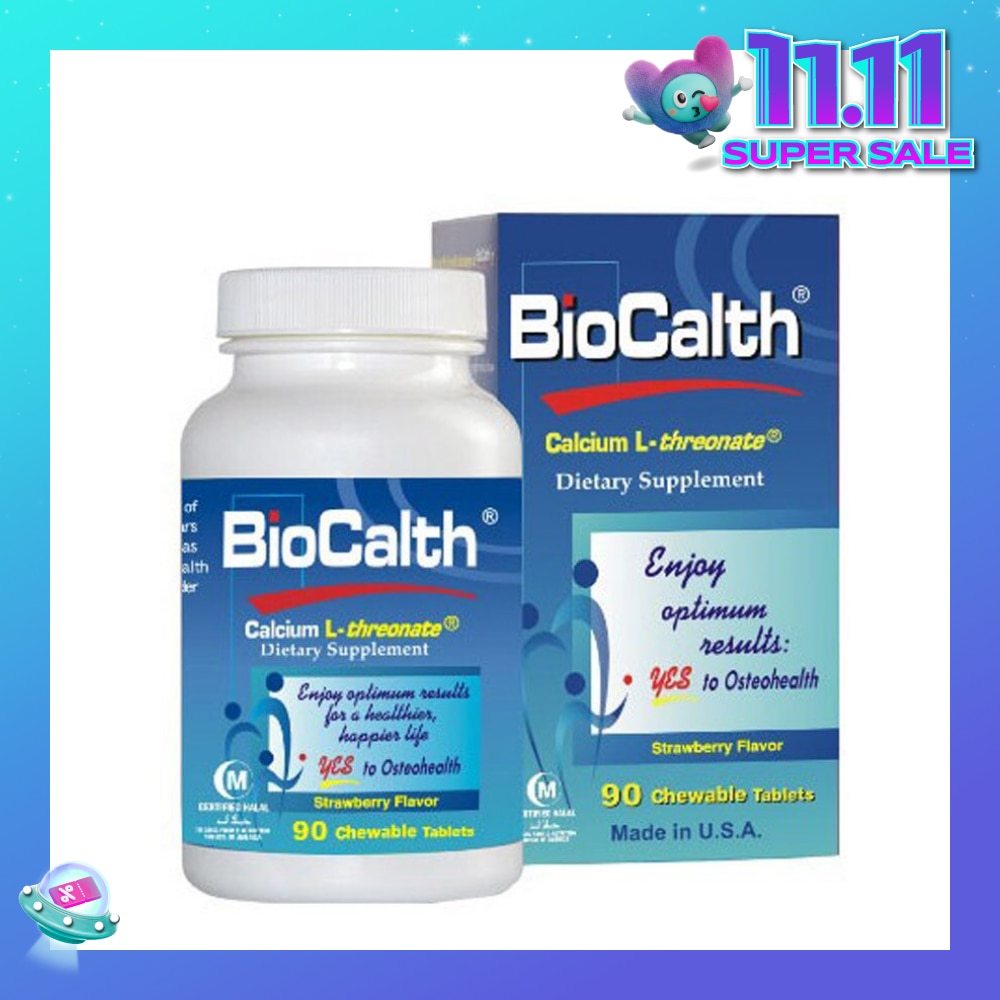 Calcium Dietry Supplement Chewables Tablets Strawberry Flavor 90s