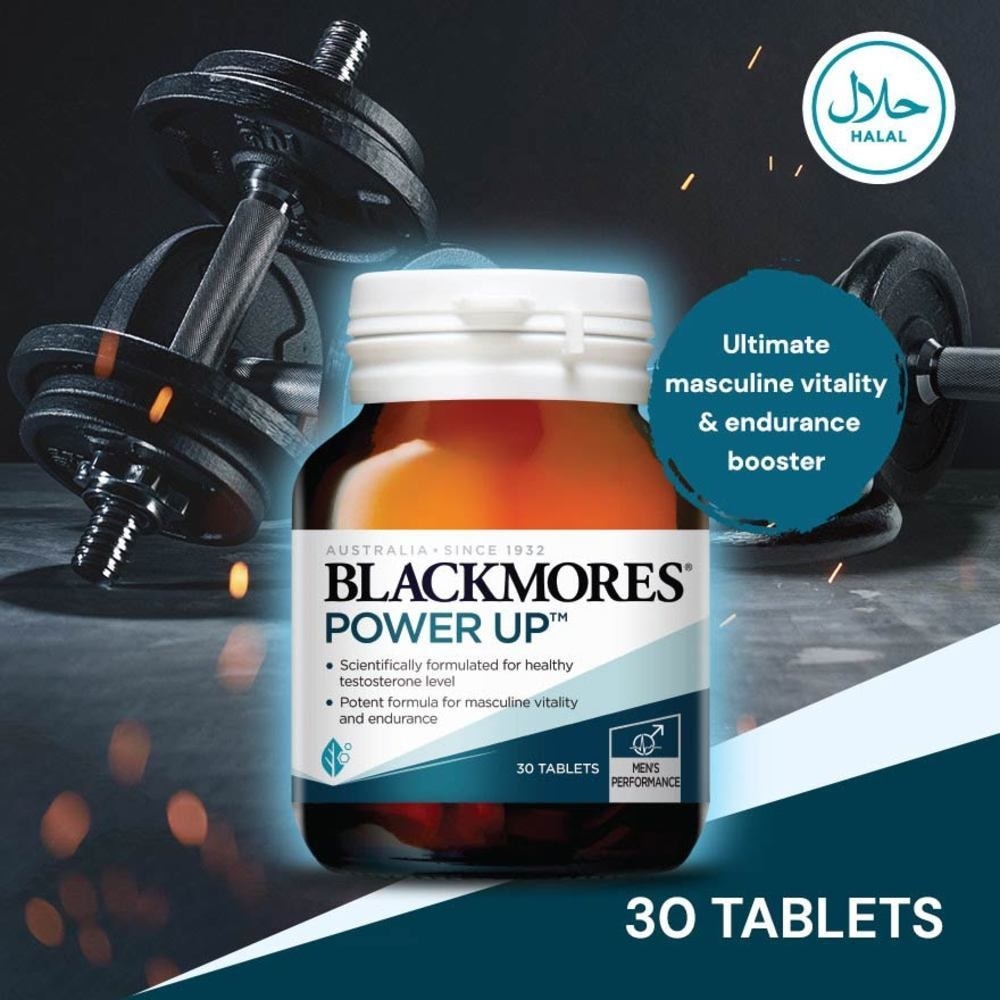 Blackmores Power Up Ultimate Masculine Vitality & Endurance Booster Tablets (For men) 30s