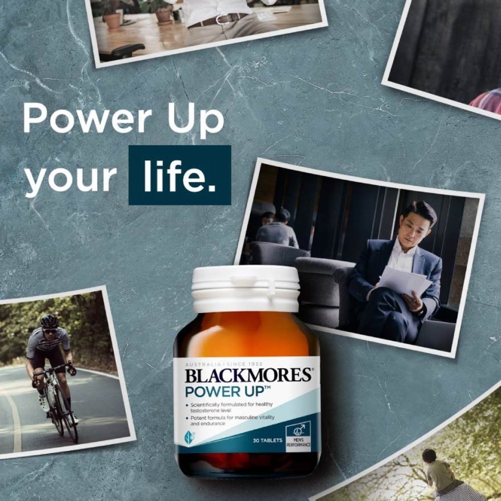 Blackmores Power Up Ultimate Masculine Vitality & Endurance Booster Tablets (For men) 30s