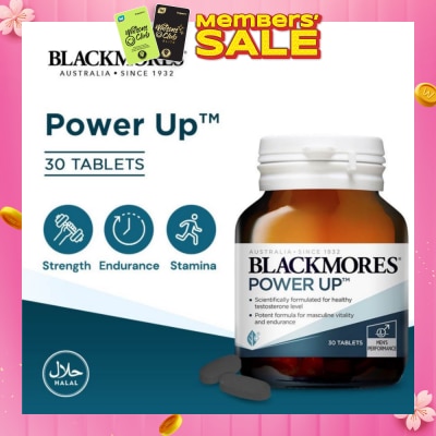 BLACKMORES Blackmores Power Up Ultimate Masculine Vitality & Endurance Booster Tablets (For men) 30s