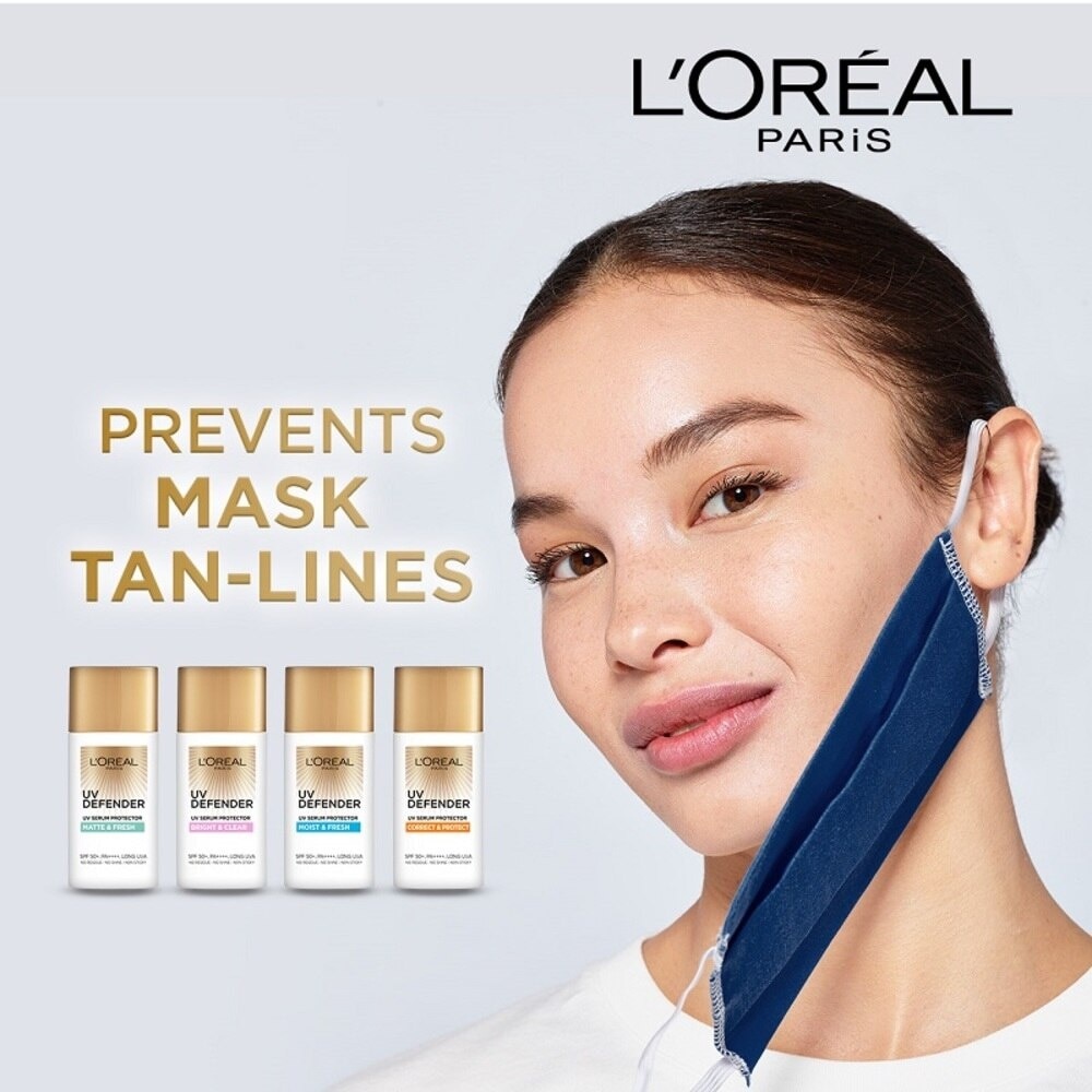 Loreal Paris UV Defender Serum Protector Matte & Fresh SPF50 Sunscreen 50ml (For oily skin type)<BR>