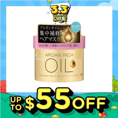 LUCIDO-L Argan Rich Oil Hair Treatment Mask (Deeply Nourish & Smoothen Hair) 220g