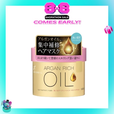 LUCIDO-L - Argan Rich Oil Hair Treatment Mask (Deeply Nourish & Smoothen Hair) 220g
