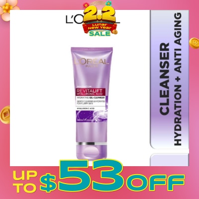 L'OREAL PARIS SKINCARE Revitalift Hyaluronic Acid Hydrating Gel Cleanser (For Plumpy Skin) 100ml