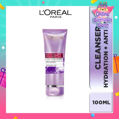 L'OREAL PARIS SKINCARE Revitalift Hyaluronic Acid Hydrating Gel Cleanser (For Plumpy Skin) 100ml
