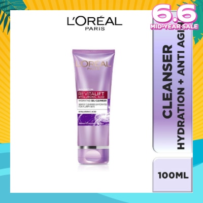 L'OREAL PARIS SKINCARE Revitalift Hyaluronic Acid Hydrating Gel Cleanser (For Plumpy Skin) 100ml