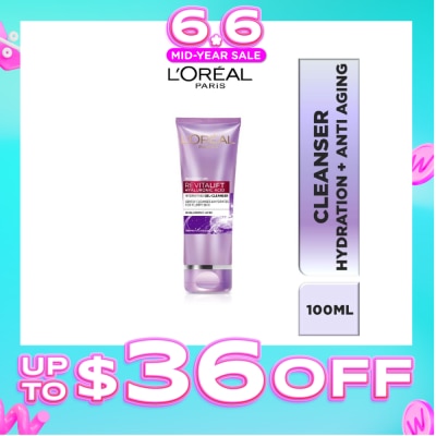 L'OREAL PARIS SKINCARE - Revitalift Hyaluronic Acid Hydrating Gel Cleanser (For Plumpy Skin) 100ml