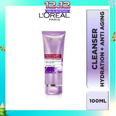 L'OREAL PARIS SKINCARE Revitalift Hyaluronic Acid Hydrating Gel Cleanser (For Plumpy Skin) 100ml