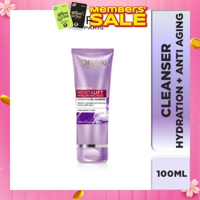 L'OREAL PARIS SKINCARE Revitalift Hyaluronic Acid Hydrating Gel Cleanser (For Plumpy Skin) 100ml