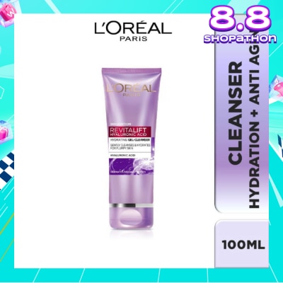 L'OREAL PARIS SKINCARE Revitalift Hyaluronic Acid Hydrating Gel Cleanser (For Plumpy Skin) 100ml