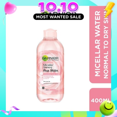 GARNIER Micellar Rose Cleanser & Makeup Remover (For Dry + Dull Skin) 400ml image