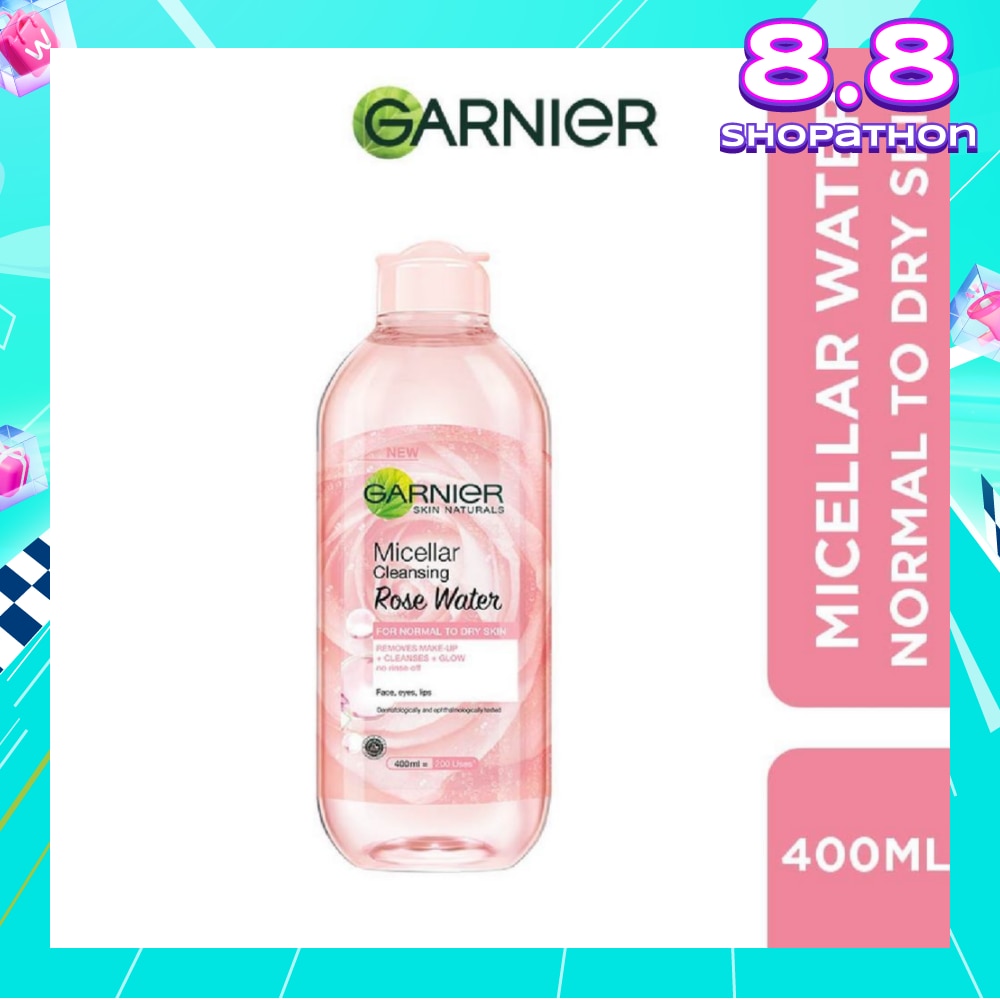 Micellar Rose Cleanser & Makeup Remover (For Dry + Dull Skin) 400ml