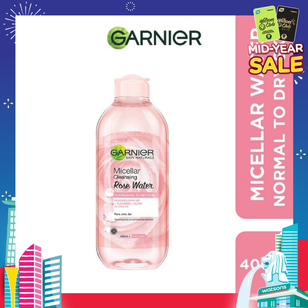 Micellar Rose Cleanser & Makeup Remover (For Dry + Dull Skin) 400ml