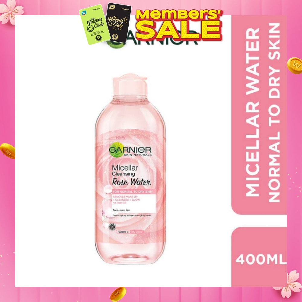 Micellar Rose Cleanser & Makeup Remover (For Dry + Dull Skin) 400ml
