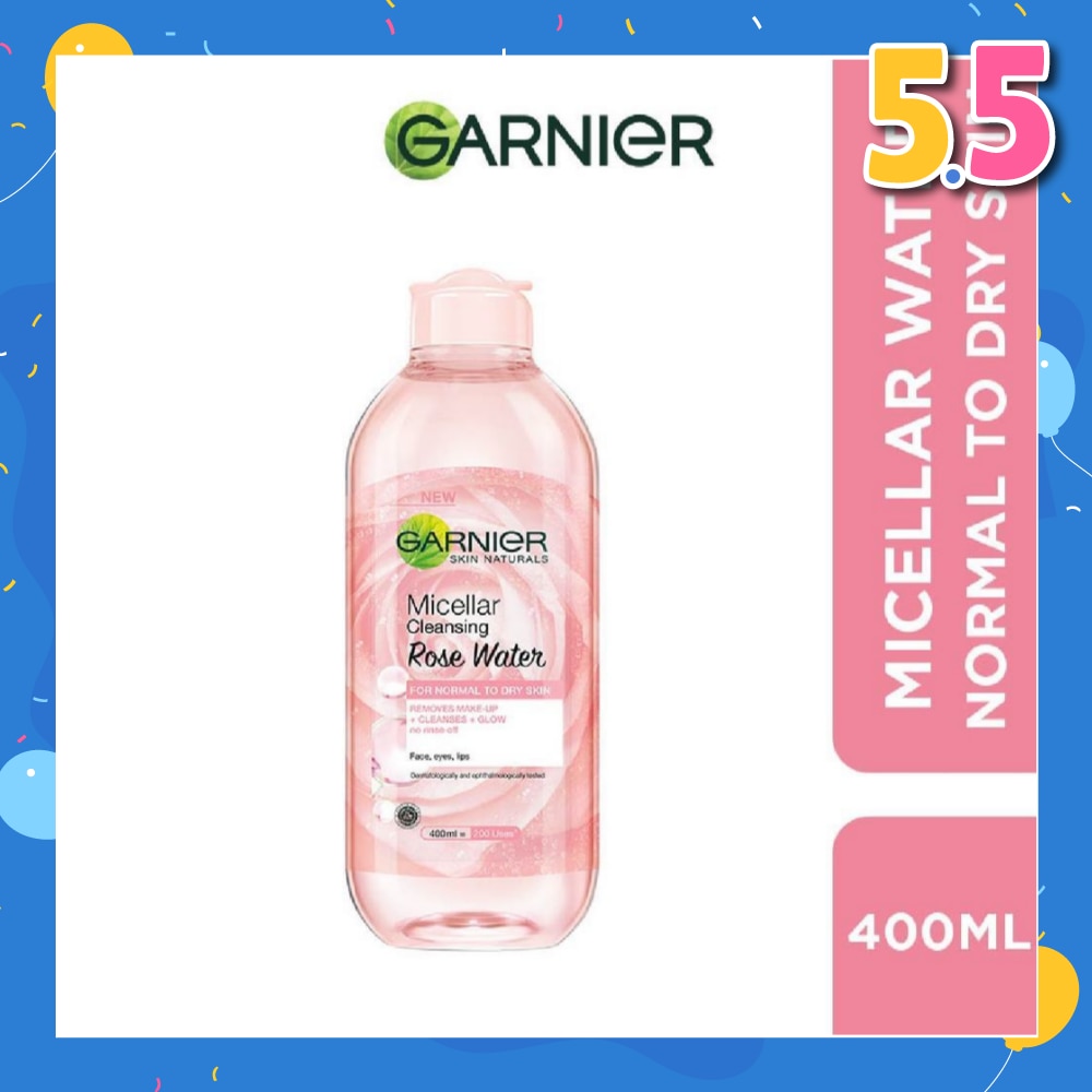 Micellar Rose Cleanser & Makeup Remover (For Dry + Dull Skin) 400ml