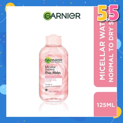 GARNIER Micellar Rose Cleanser & Makeup Remover (For Dry + Dull Skin) 125ml