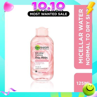 GARNIER Micellar Rose Cleanser & Makeup Remover (For Dry + Dull Skin) 125ml image