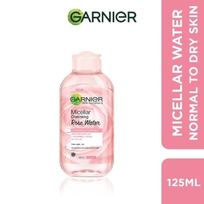 GARNIER Micellar Rose Cleanser & Makeup Remover (For Dry + Dull Skin) 125ml