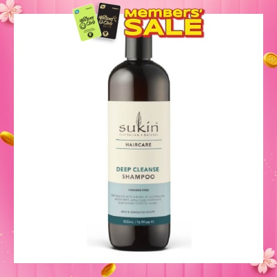 SUKIN Deep Cleanse Shampoo Paraben Free (For Oily & Congested Scalps) 500ml