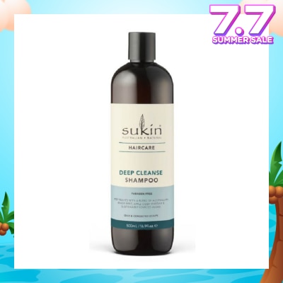 SUKIN Deep Cleanse Shampoo Paraben Free (For Oily & Congested Scalps) 500ml