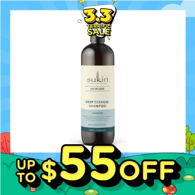 SUKIN Deep Cleanse Shampoo Paraben Free (For Oily & Congested Scalps) 500ml