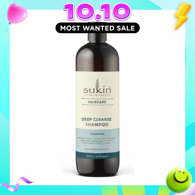 SUKIN Deep Cleanse Shampoo Paraben Free (For Oily & Congested Scalps) 500ml image