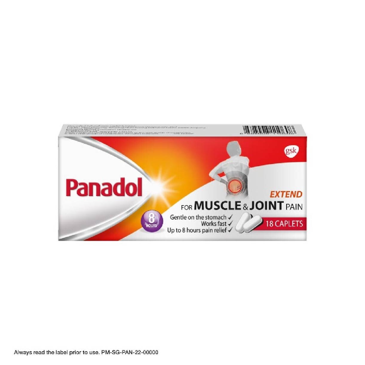 Panadol Extend for Muscle & Joint Pain Caplets 18s<BR>