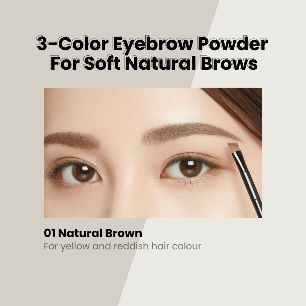 Natural Powder Eyebrow 01 Natural Brown 1s