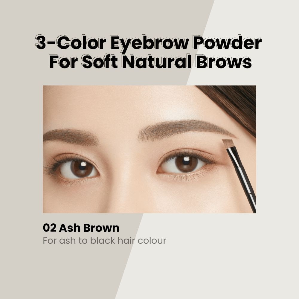 Natural Powder Eyebrow #02 Ash Brown 1s