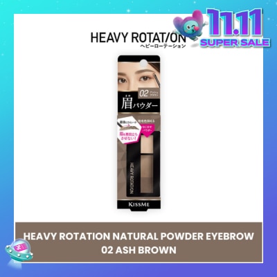 HEAVY ROTATION Natural Powder Eyebrow #02 Ash Brown 1s