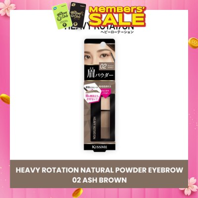 HEAVY ROTATION Natural Powder Eyebrow #02 Ash Brown 1s