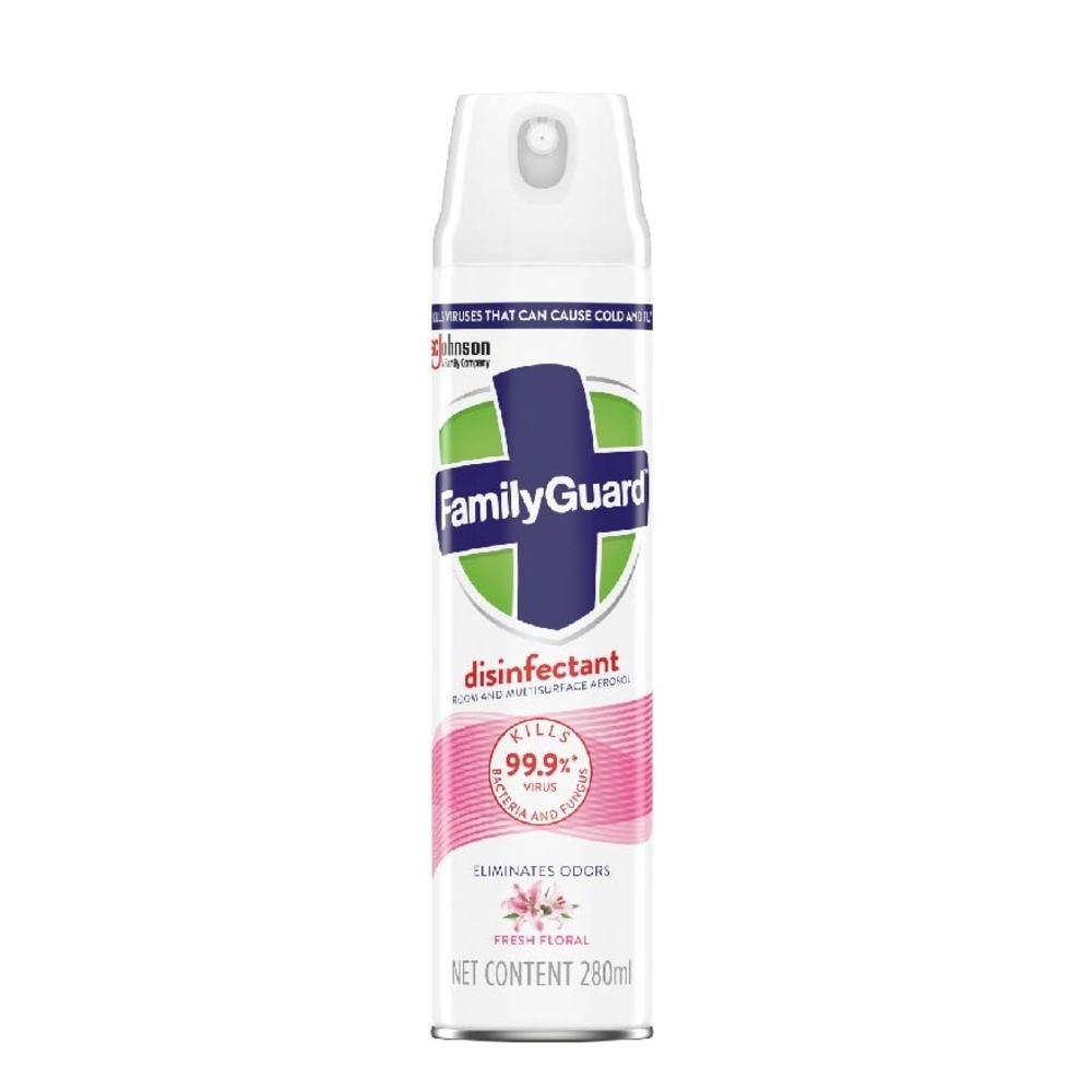 Family Guard Fresh Floral Disinfectant Aerosol Spray 280ml