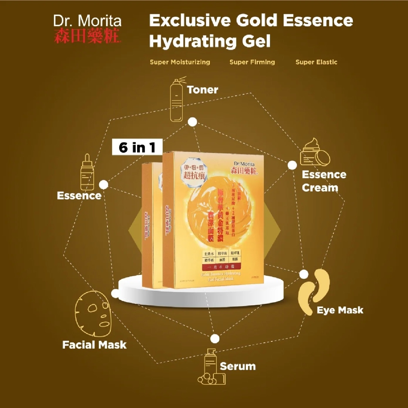 Gold Essence Hydrating Gel Facial Mask 1s