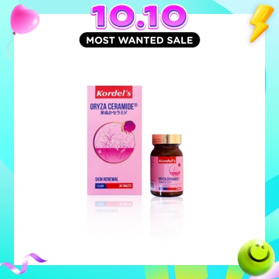 KORDEL'S Oryza Ceramide® Tablets (Helps To Reinforce The Skin’s Barrier, Limiting Moisture Loss, Protect Against Visible Damage From Pollution And Other Environmental Stressors) 30s image