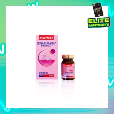 KORDEL'S Oryza Ceramide® Tablets (Helps To Reinforce The Skin’s Barrier, Limiting Moisture Loss, Protect Against Visible Damage From Pollution And Other Environmental Stressors) 30s