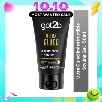 SCHWARZKOPF GOT2B Ultra Glued Indestructible Hair Styling Gel 150ml image