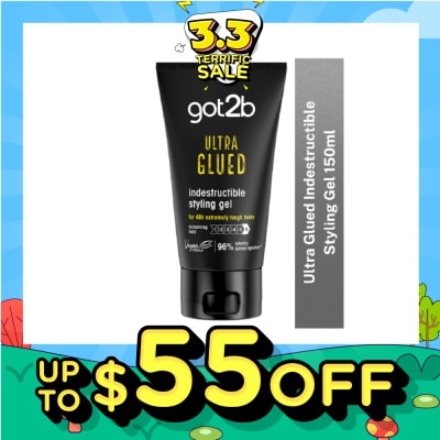 SCHWARZKOPF GOT2B Ultra Glued Indestructible Hair Styling Gel 150ml