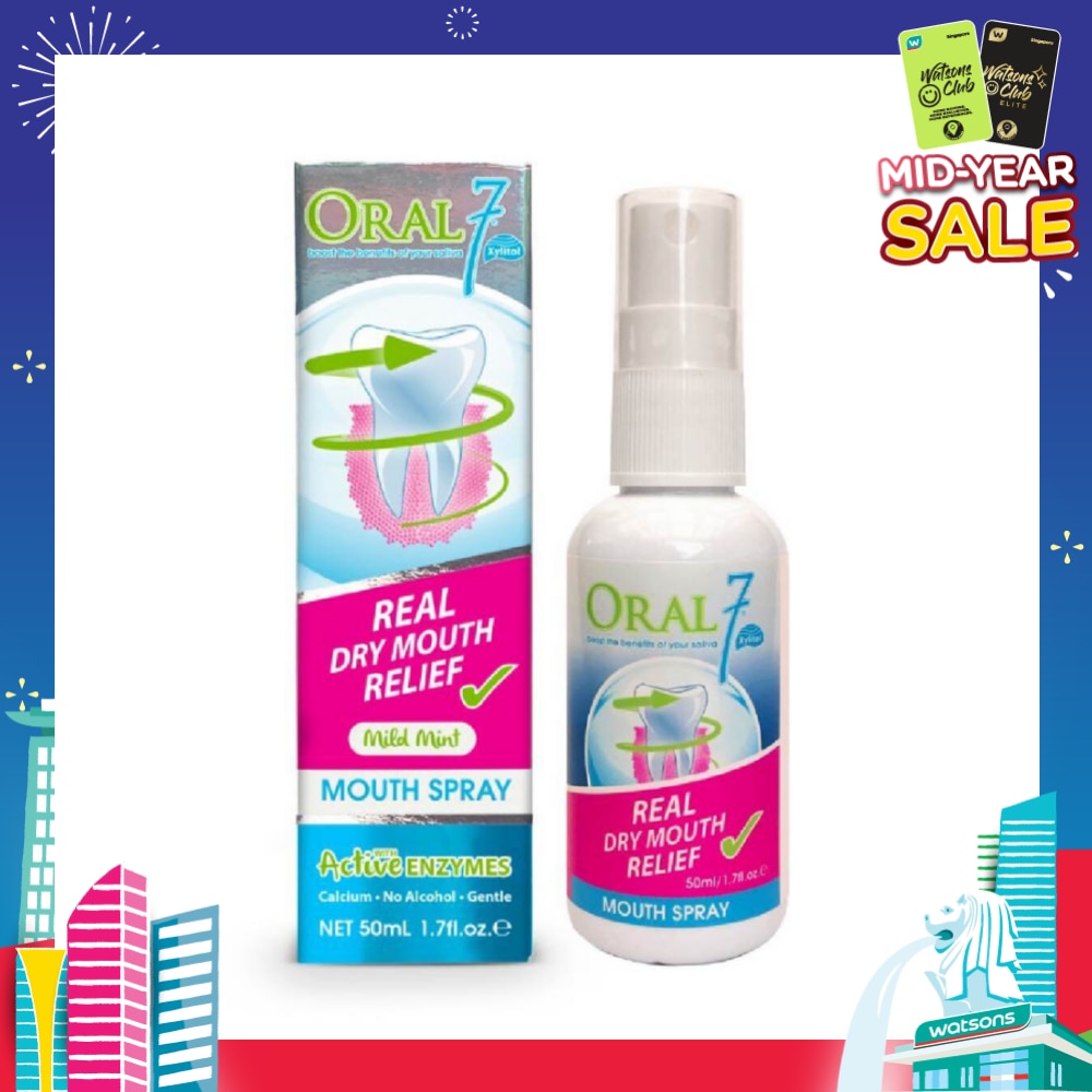 Oral 7 Mouth Spray 50ml (Soothe and Protect Dry Mouth)