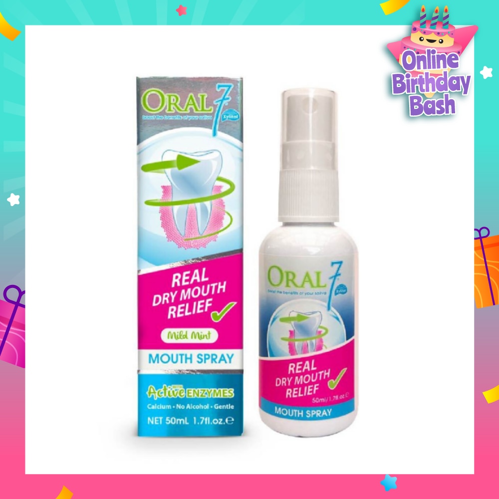 Oral 7 Mouth Spray 50ml (Soothe and Protect Dry Mouth)