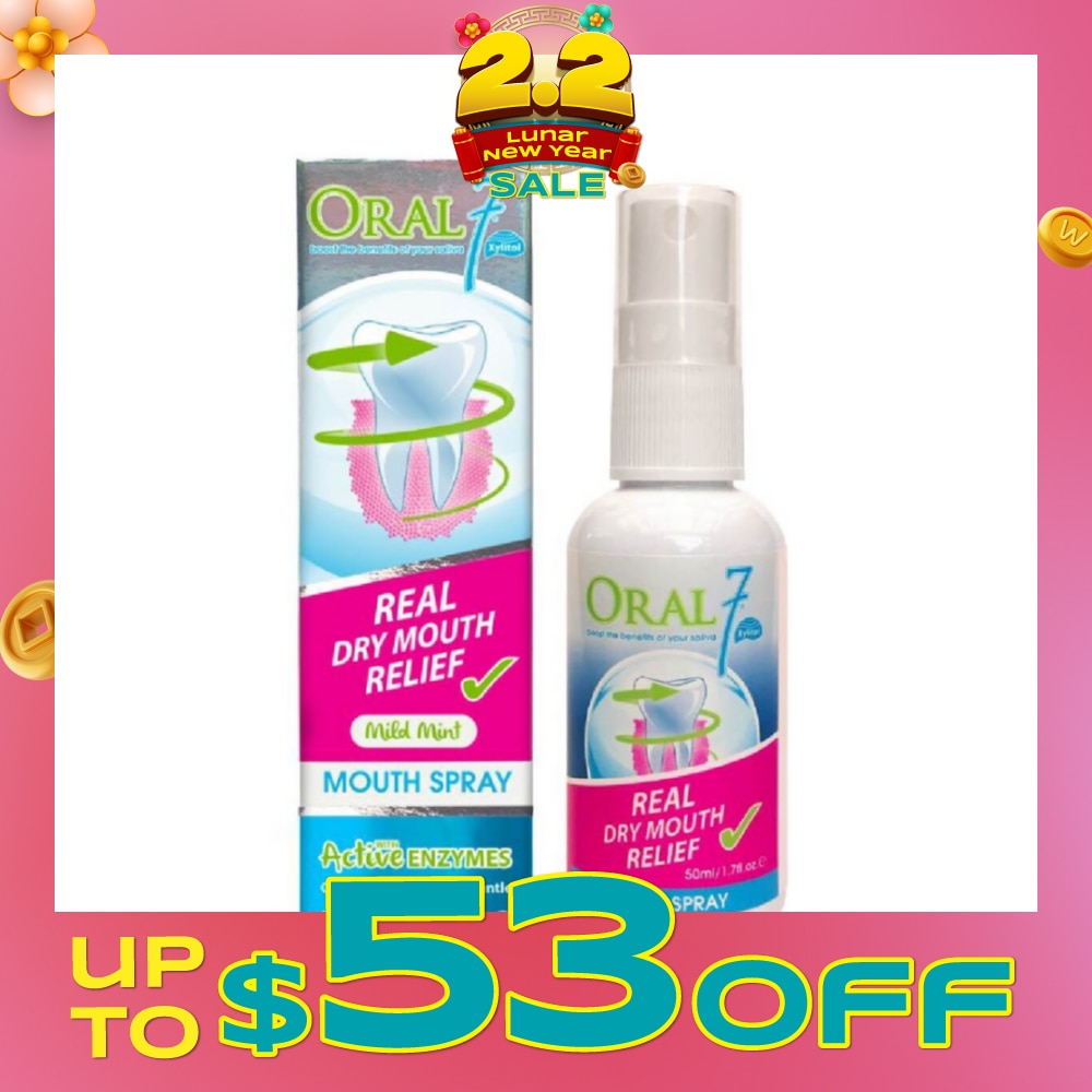 Oral 7 Mouth Spray 50ml (Soothe and Protect Dry Mouth)