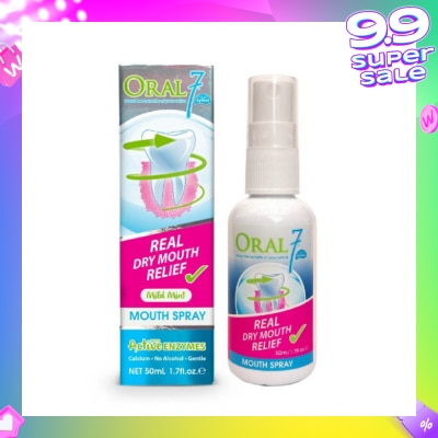 ORAL 7 Oral 7 Mouth Spray 50ml (Soothe and Protect Dry Mouth)