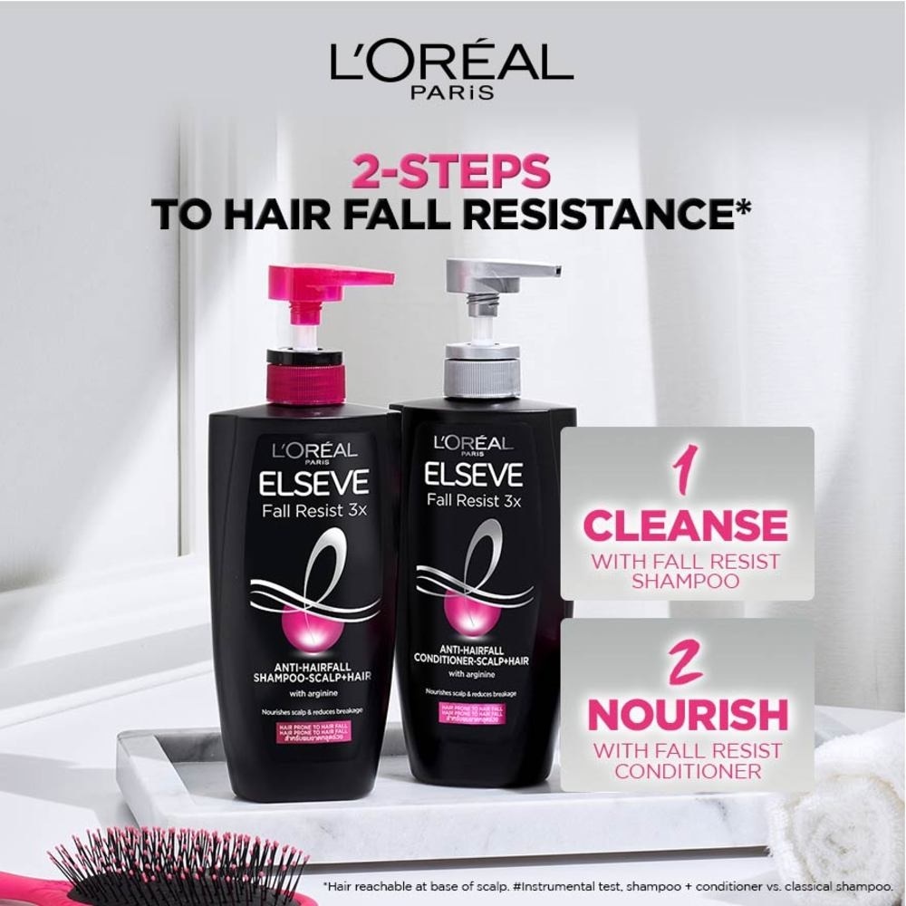 Fall Resist 3X Anti-Hairfall + Scalp Care Shampoo (For Weak, Thinning Hair with Hair Fall Concerns) 620ml