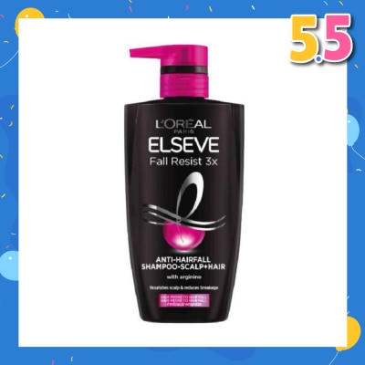 L'OREAL PARIS ELSEVE Fall Resist 3X Anti-Hairfall + Scalp Care Shampoo (For Weak, Thinning Hair with Hair Fall Concerns) 620ml