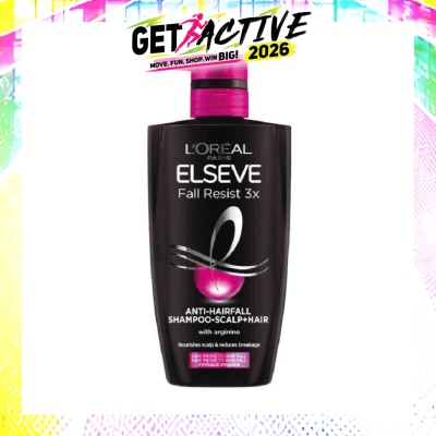 L'OREAL PARIS ELSEVE - Fall Resist 3X Anti-Hairfall + Scalp Care Shampoo (For Weak, Thinning Hair with Hair Fall Concerns) 620ml image