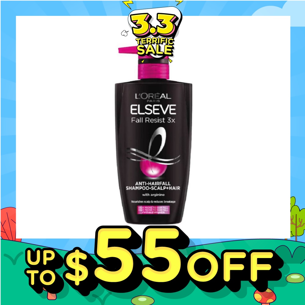 Fall Resist 3X Anti-Hairfall + Scalp Care Shampoo (For Weak, Thinning Hair with Hair Fall Concerns) 620ml